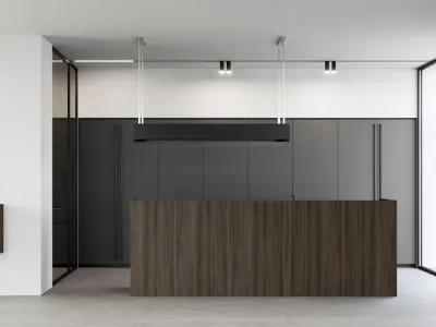 Cucina Design lineare in melaminico Sistemi 2|1|D#20 di Copat Life