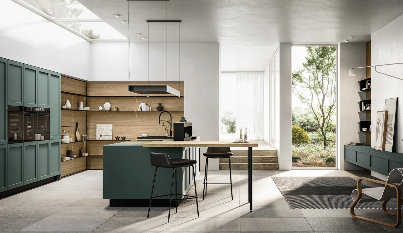 Cucina Moderna con isola Alma 02 di Arredo3