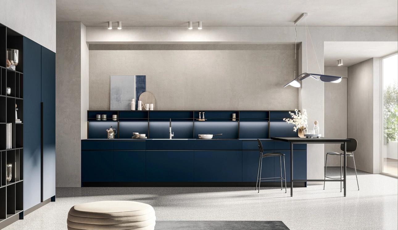 Cucina Moderna lineare Tratto_10 04 in HPL di Arredo3