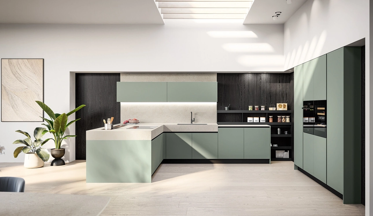 Cucina Moderna con penisola Cloe 01 di Arredo3