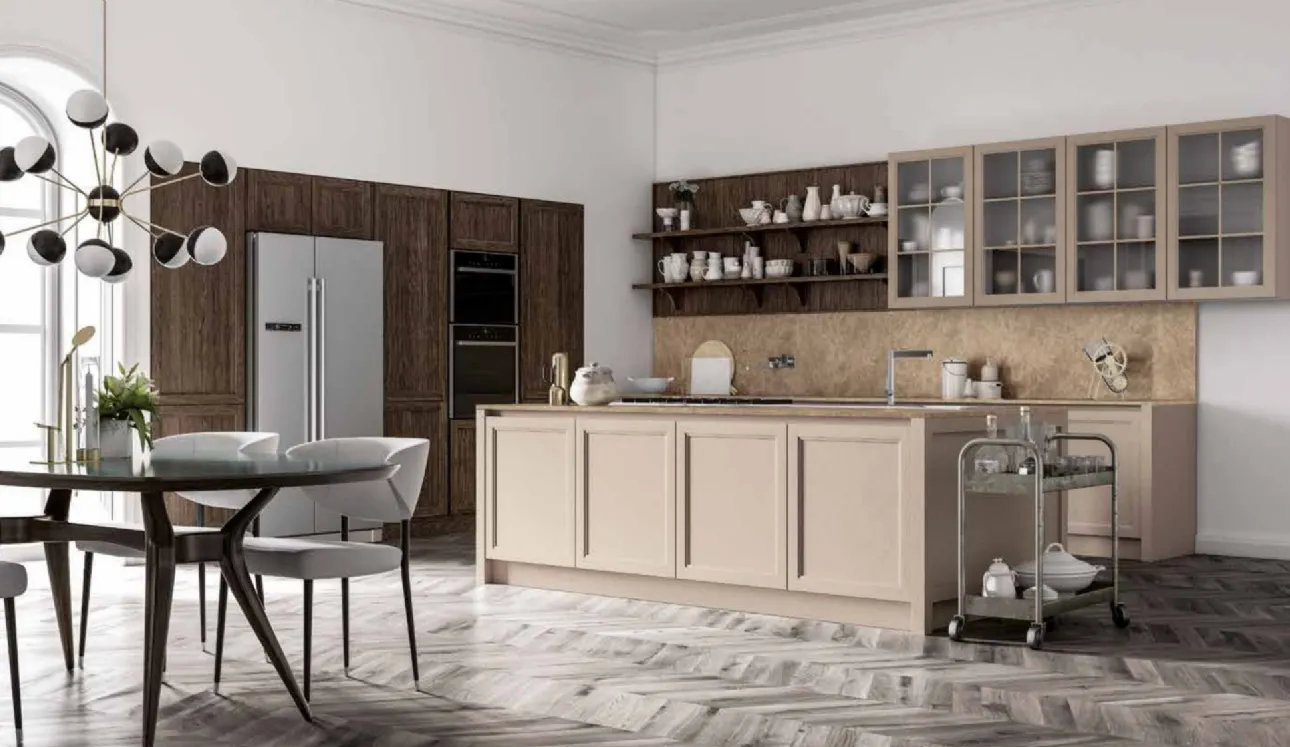 Cucina Moderna con isola Frame Charme 3 di Nova Cucina