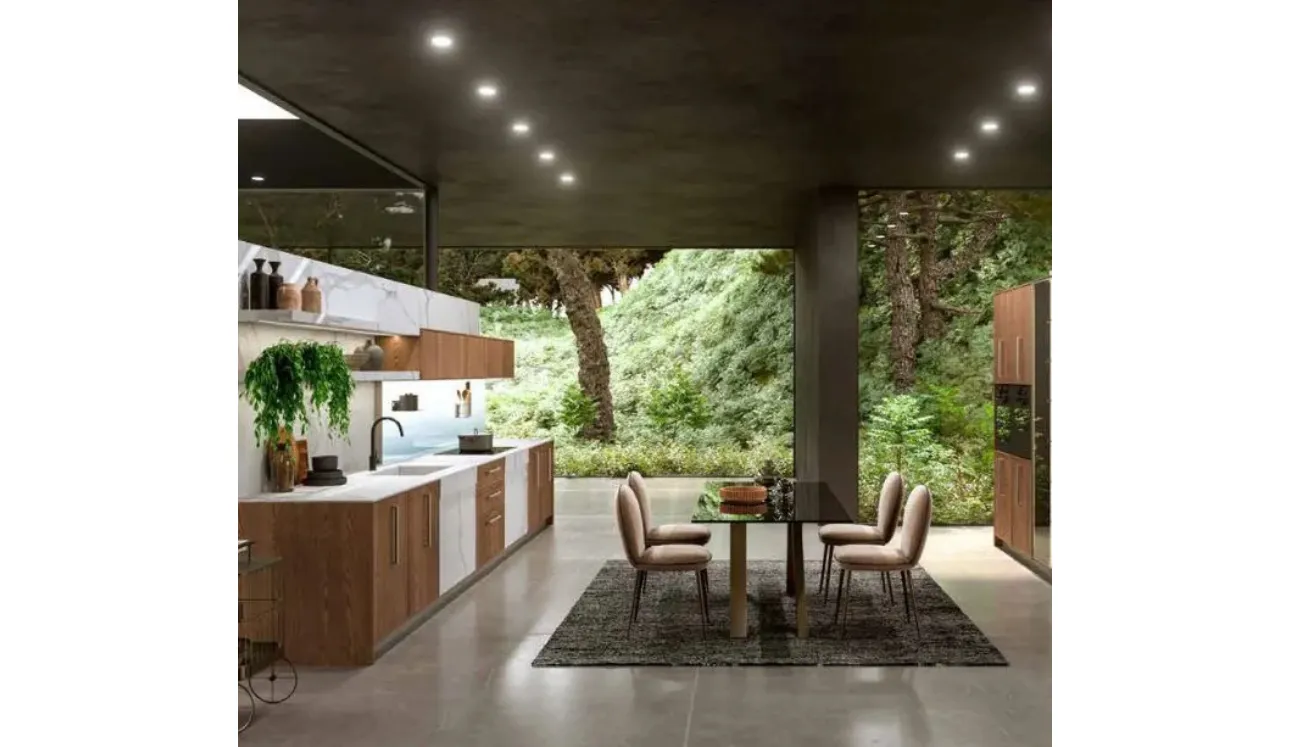 Cucina Moderna lineare Guadalupe 02 di Aran