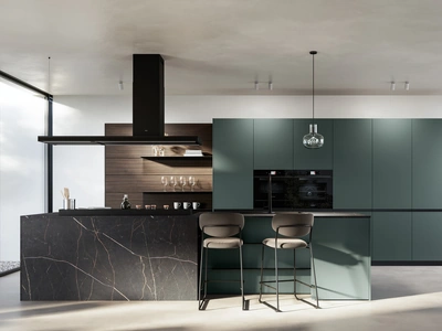 Cucina Moderna in Pet con isola Kalì di Arredo3