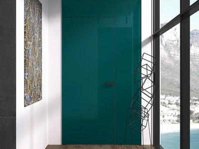 Porta a filo muro per interni Boisè in laccato lucido di Albed