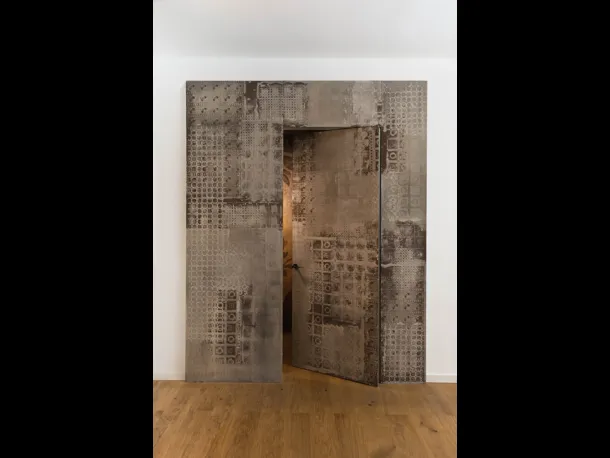 Porta battente di design per interni Boisè in legno di Albed