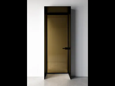 Porta battente per interni Entre-Deux-Battente in vetro con telaio in alluminio di Albed