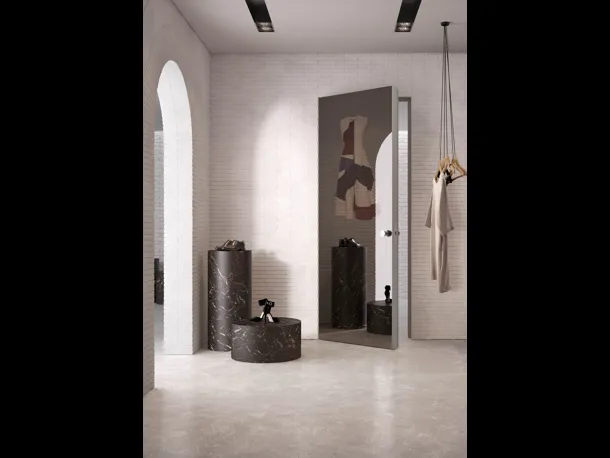 Porta per interni filo muro battente Integra Mirror di Albed