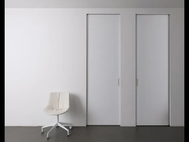 Porta per interni scorrevole Quadra in laccato Bianco di Albed
