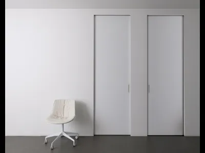 Porta per interni scorrevole Quadra in laccato Bianco di Albed