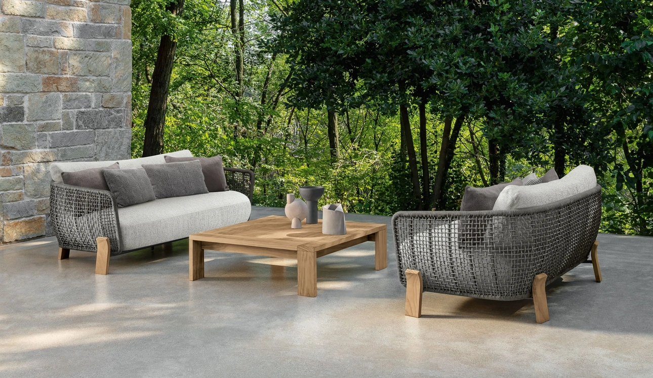 Arredo da esterno Argo Wood Love Seat di Talenti