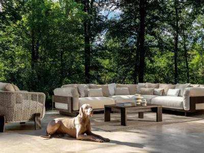 Arredo da esterno in tessuto Argo Wood di Talenti