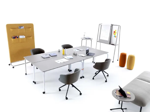 Scrivania Operativa su ruote Easy Office di IVM