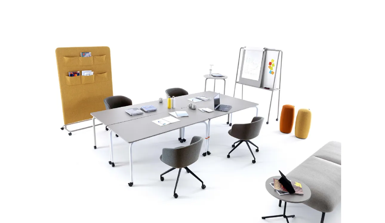 Scrivania Operativa su ruote Easy Office di IVM