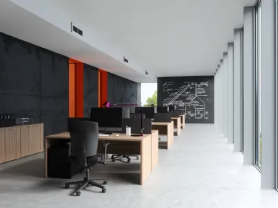 Scrivania Operativa Pop Panel di Frezza