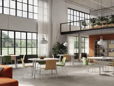 Seduta Ospiti e Attesa Yo Wood | Fabric in legno di Frezza