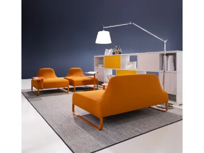 Seduta Attesa in tessuto imbottito XLounge di IVM